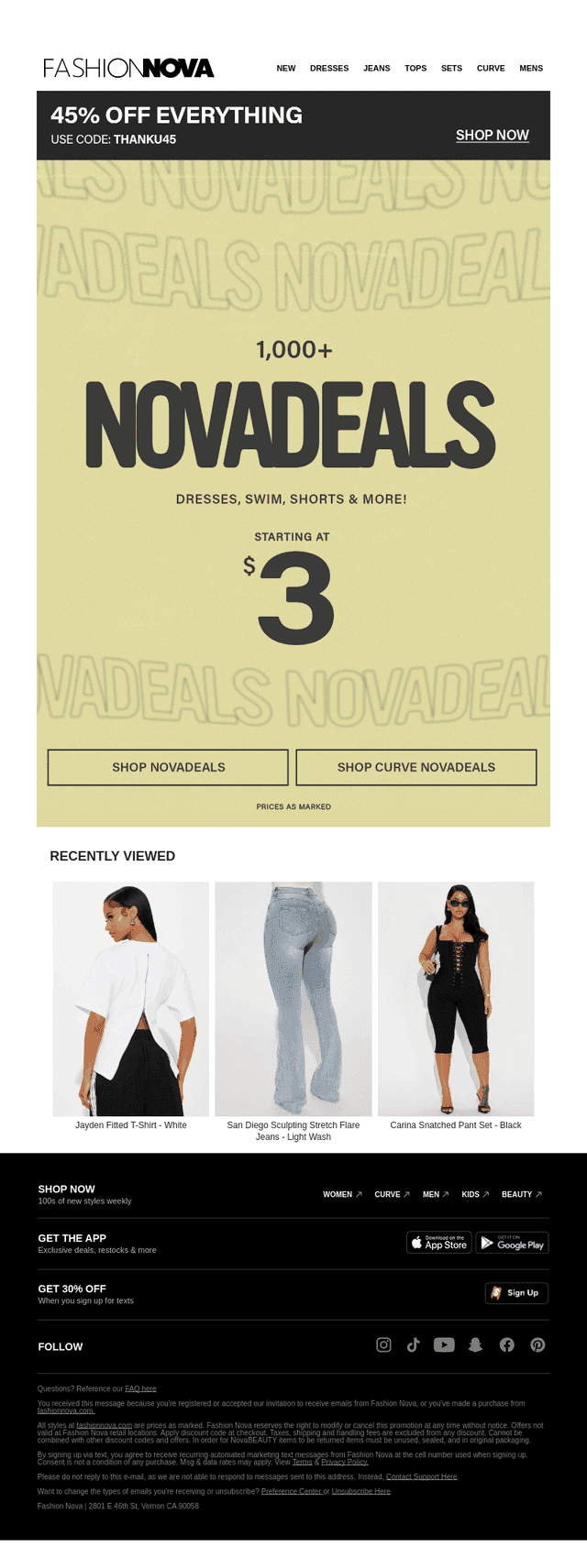 NOVADEALS Starting At $3🙌