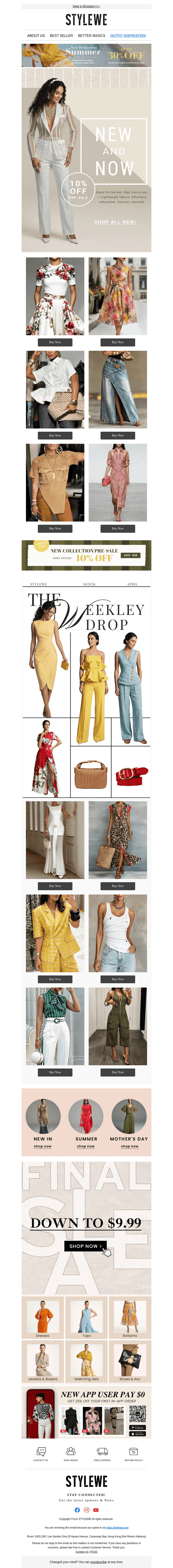 ✨ A First Look at Summer — extra 10% Off now