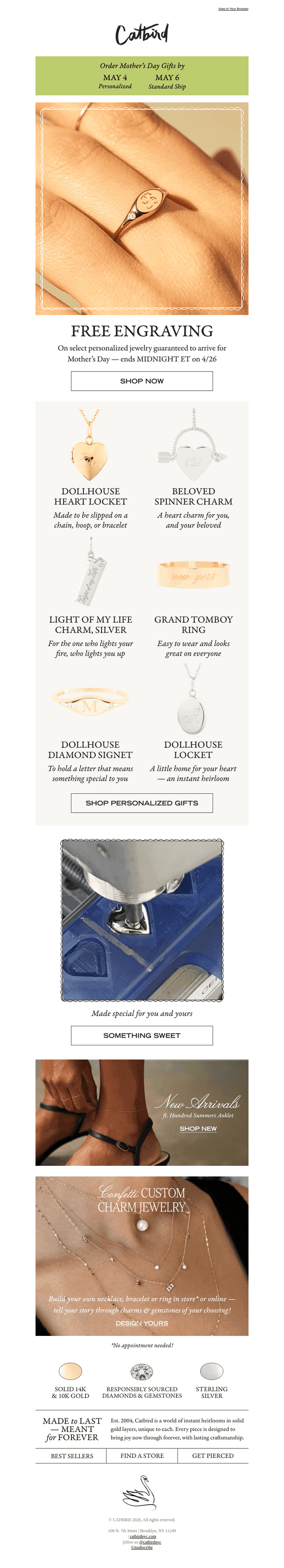 This Weekend Only: Free Engraving 💌