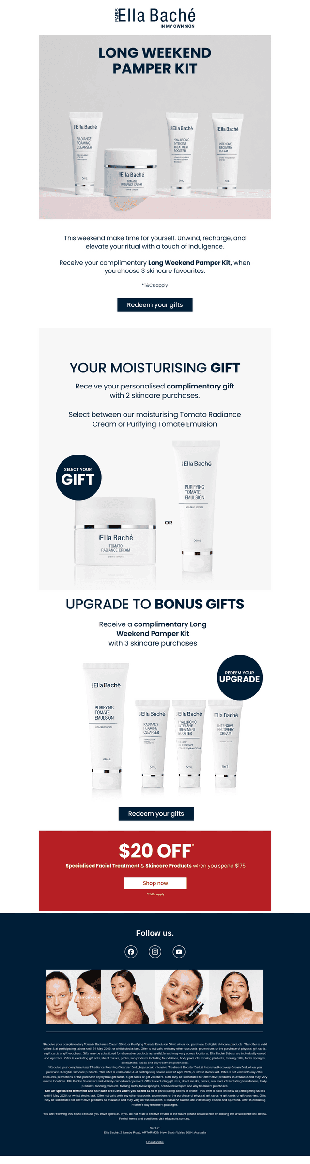 Long Weekend Pamper Kit On Us