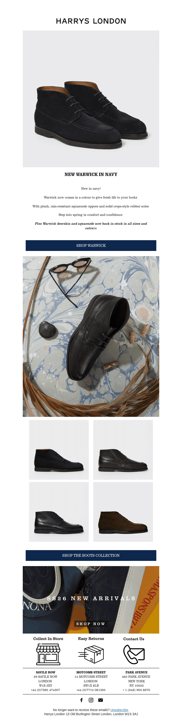 New Warwick in Navy | Step Into Spring
