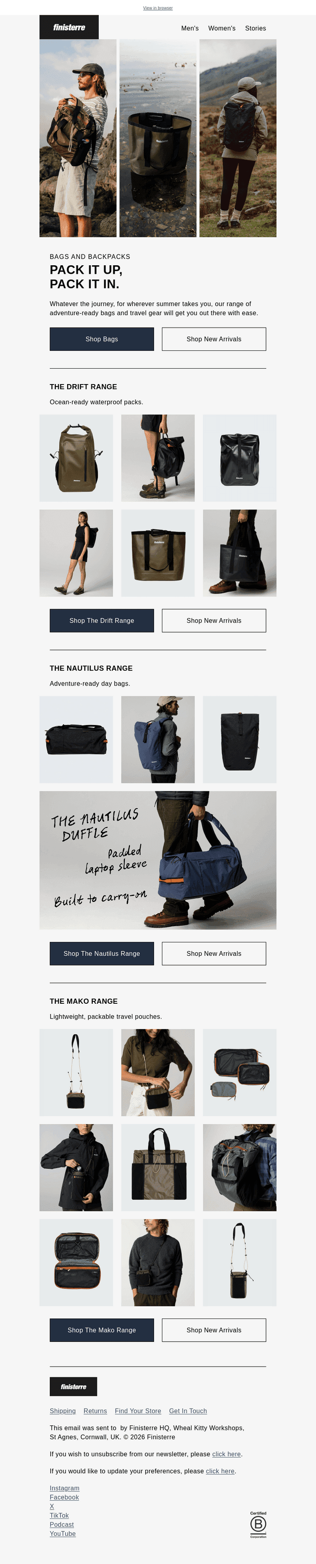 Adventure-ready Bags
