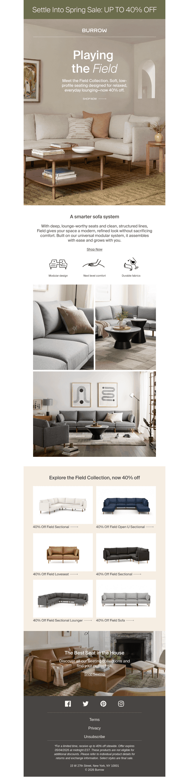 The Field Collection, now 40% off