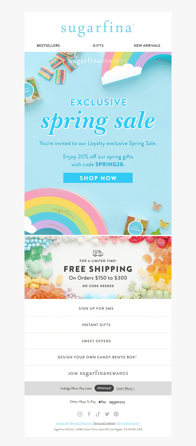 Sugarfina email from Sun, Apr 26, 2026