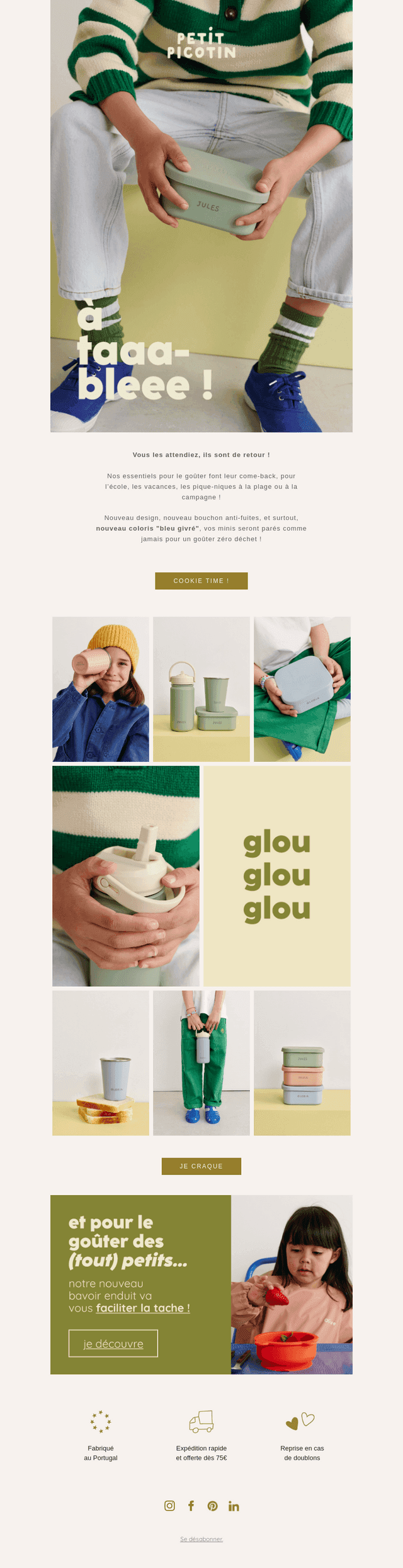 BACK IN STOCK : le goûter 🍪