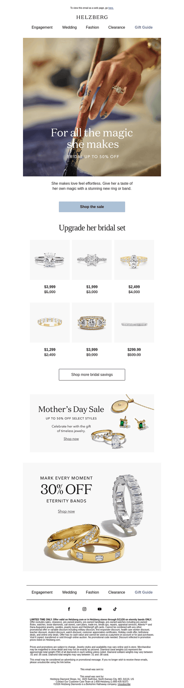 Helzberg Diamonds email from Sun, Apr 26, 2026