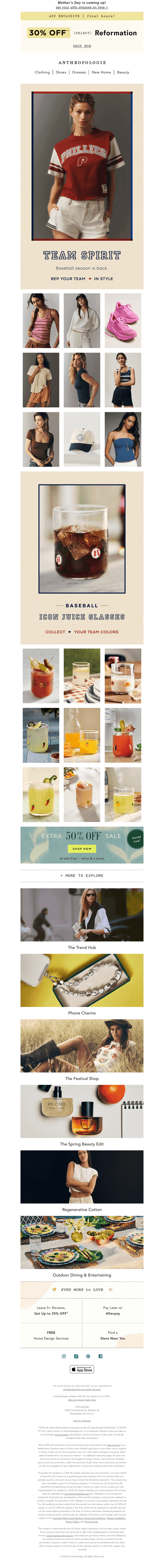 FINAL HOURS: 30% off select Reformation