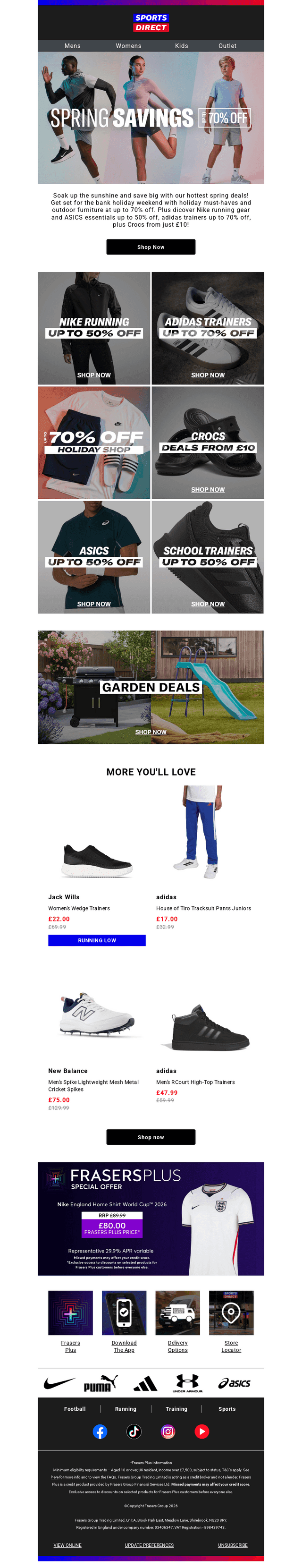 Latest spring deals inside