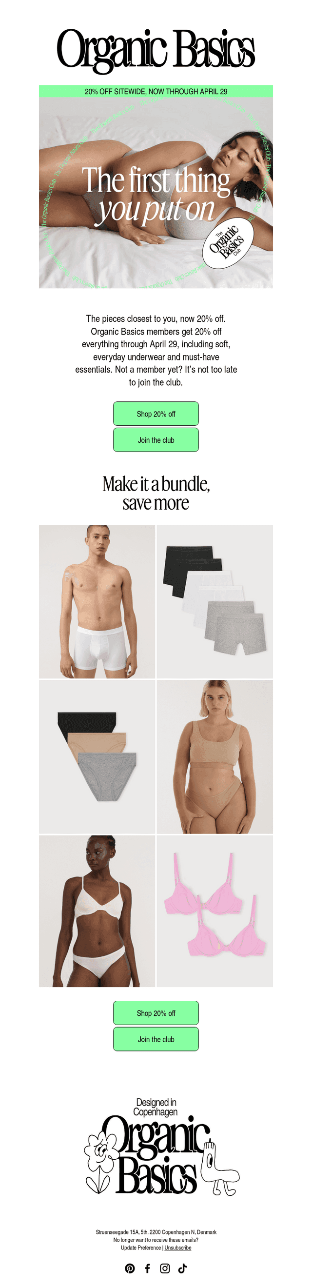 20% Savings On Intimates & More