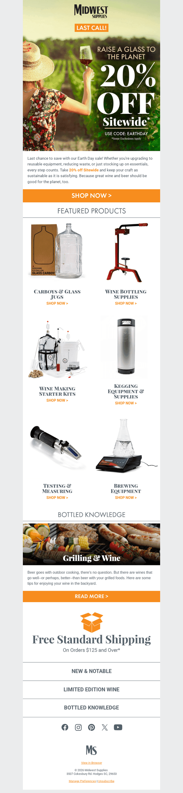 Midwest Supplies email from Mon, Apr 27, 2026