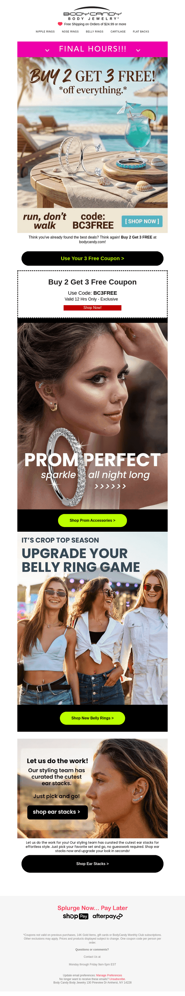 Buy 2 Get 3 Free