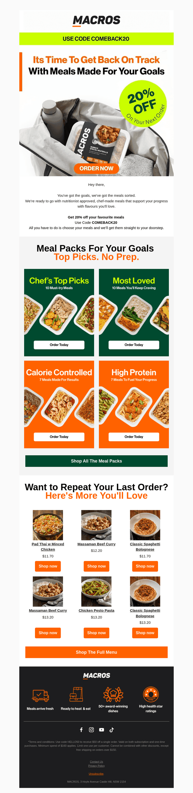 Enjoy 20% OFF Your Beloved MACROS!