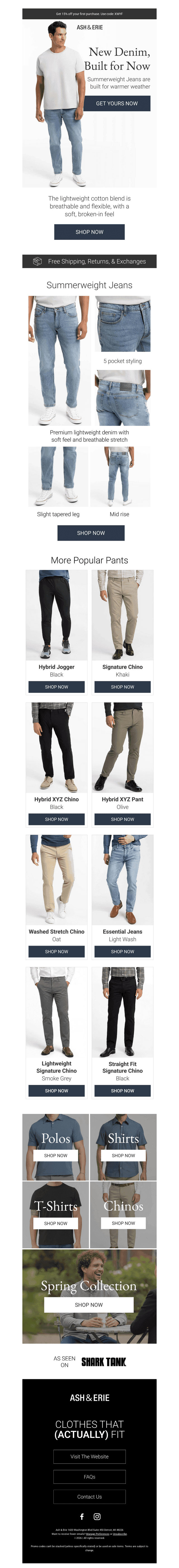 New Denim Built for Warm Weather