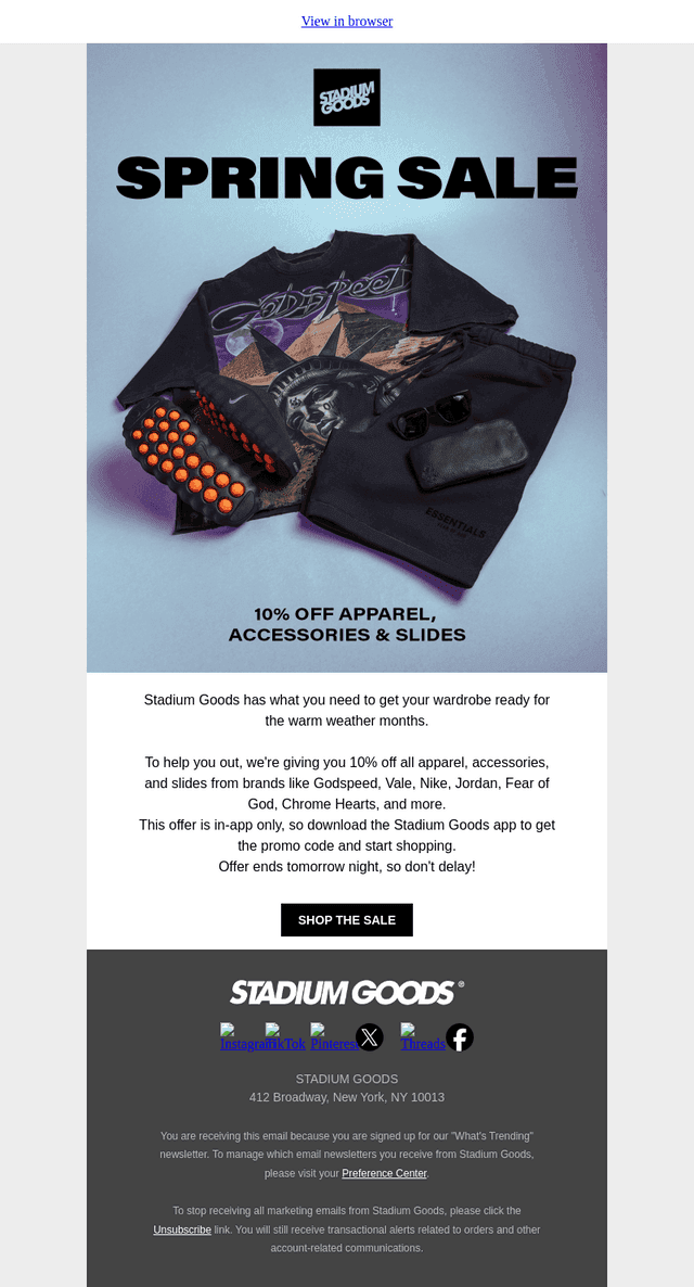 SPRING SALE STARTS NOW
