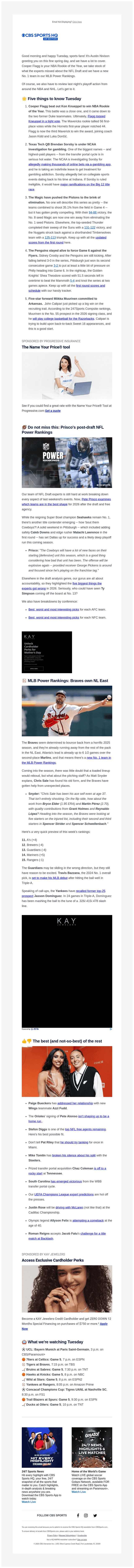 CBS email from Tue, Apr 28, 2026
