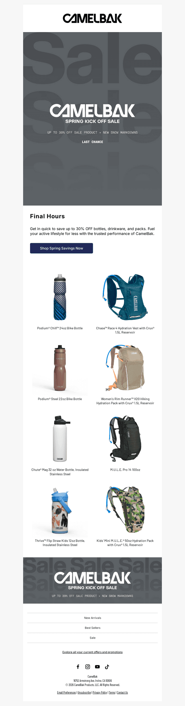 FINAL HOURS to Save Up to 30% OFF