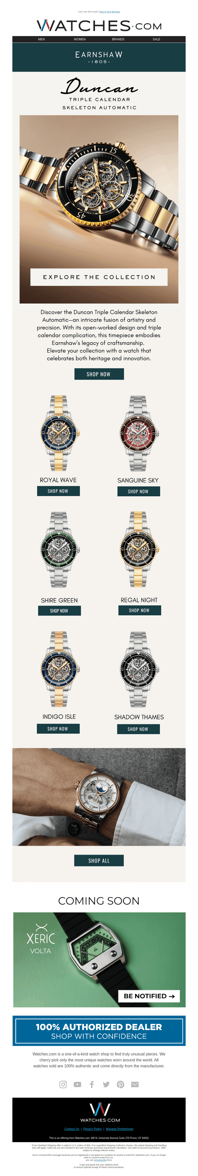 All-new Triple Calendar Skeleton