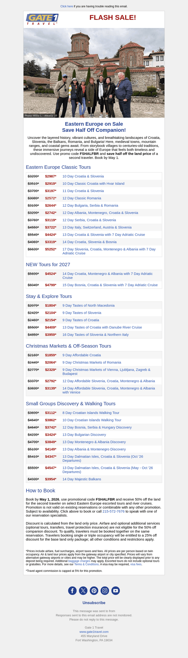 Gate 1 Travel email from Tue, Apr 28, 2026