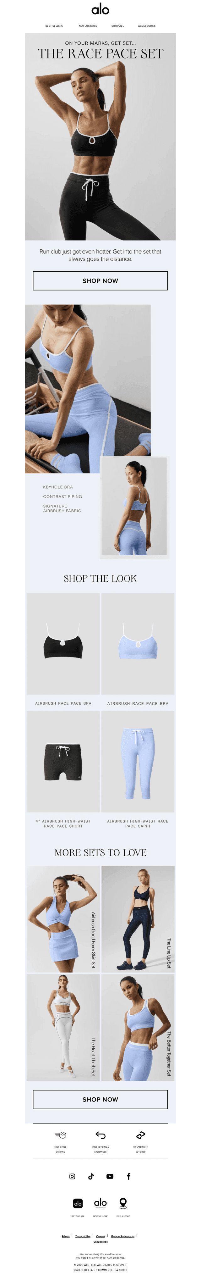 New in the Race Pace Collection