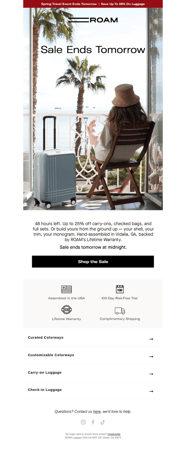Ends Tomorrow | Up to 25% Off