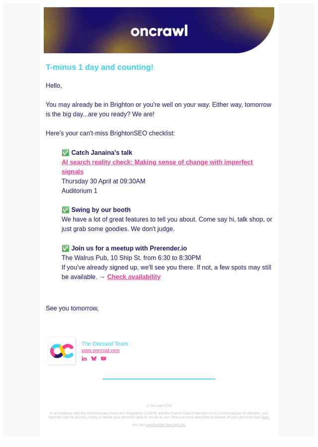 BrightonSEO: T-minus 1 day and counting!