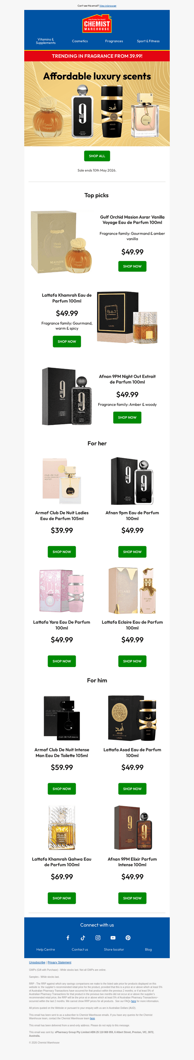 Trending: Long lasting luxury scents 💛
