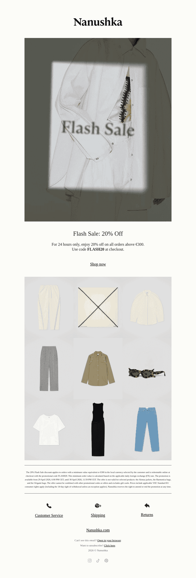 Flash Sale: 20% Off