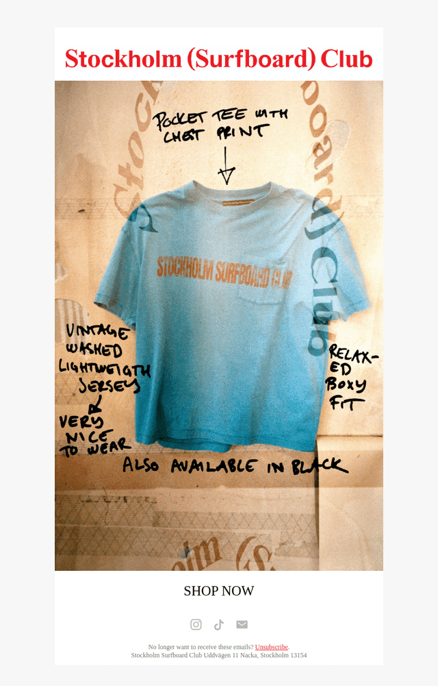 Printed Pocket Tee