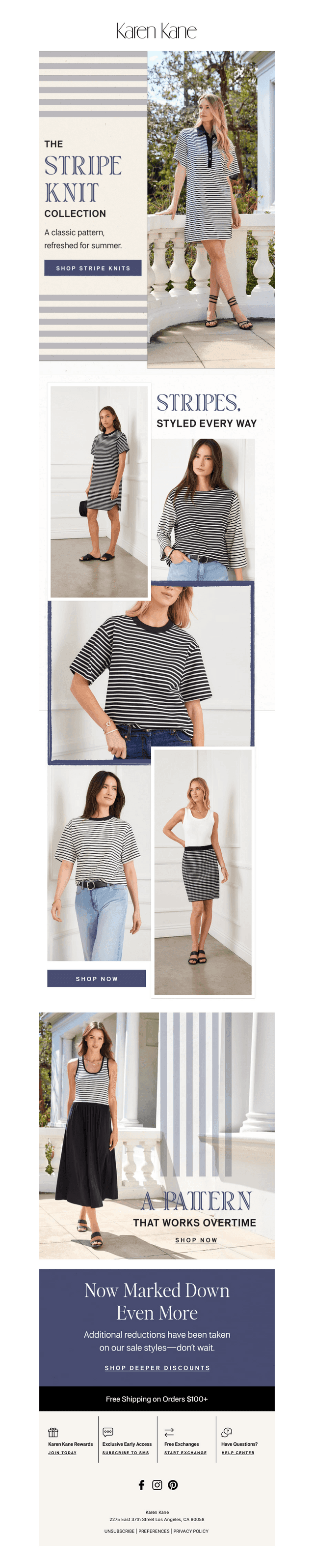 Summer, woven in stripes