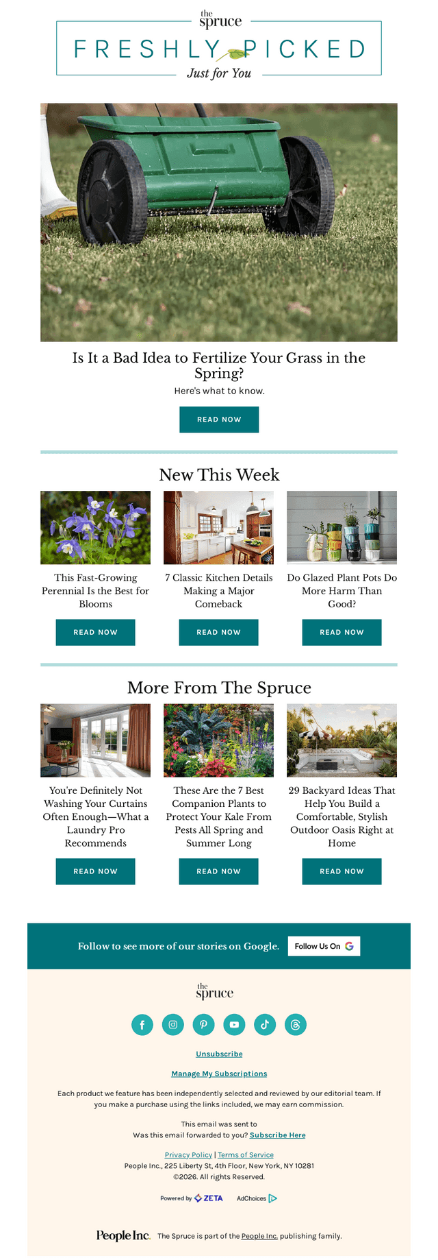 The Spruce Pets email from Wed, Apr 29, 2026