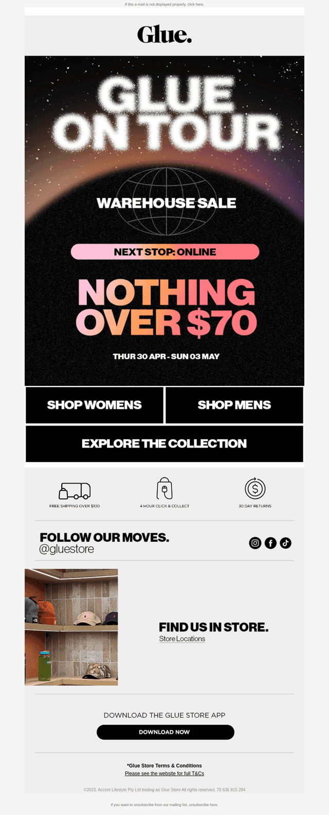 Nothing Over $70 Sitewide. This Is A First.