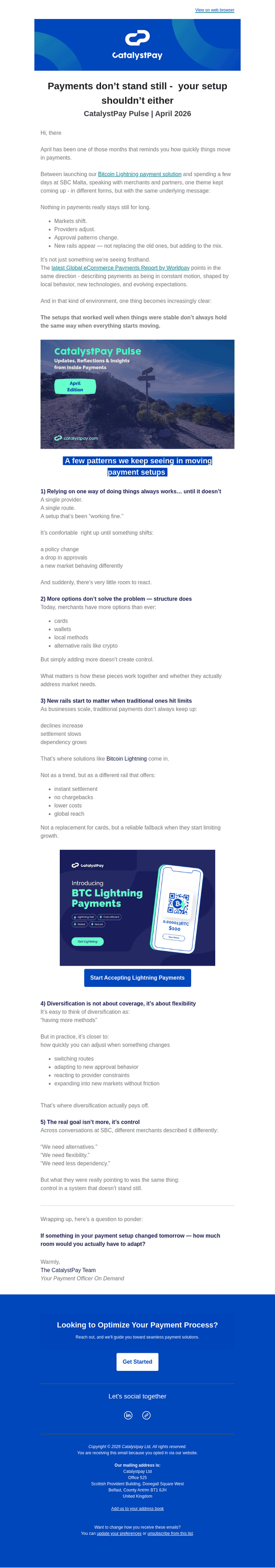Catalyst Commerce email from Thu, Apr 30, 2026