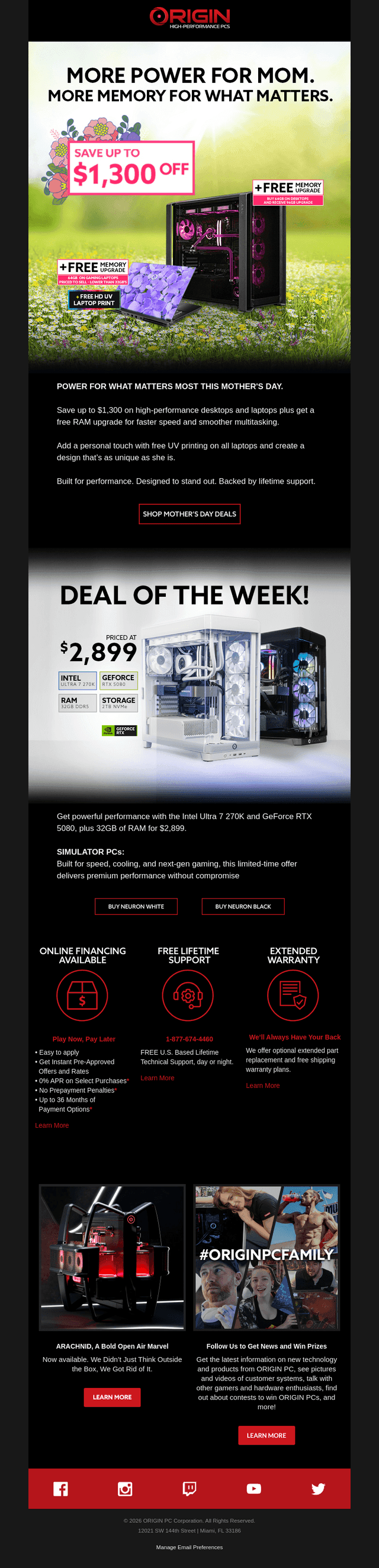 ORIGIN PC email from Thu, Apr 30, 2026