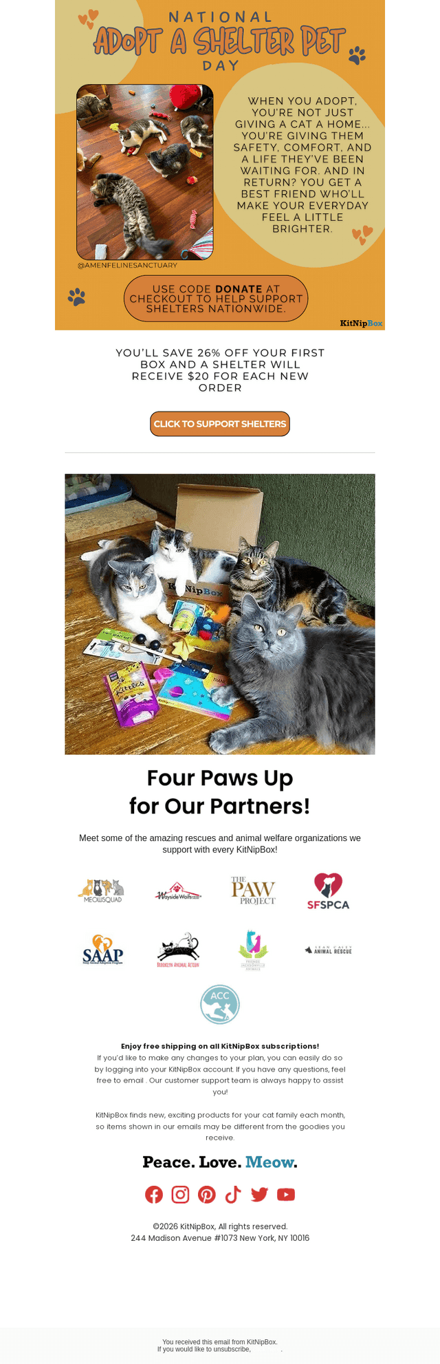 You Shop & We Give Back 🐈‍⬛