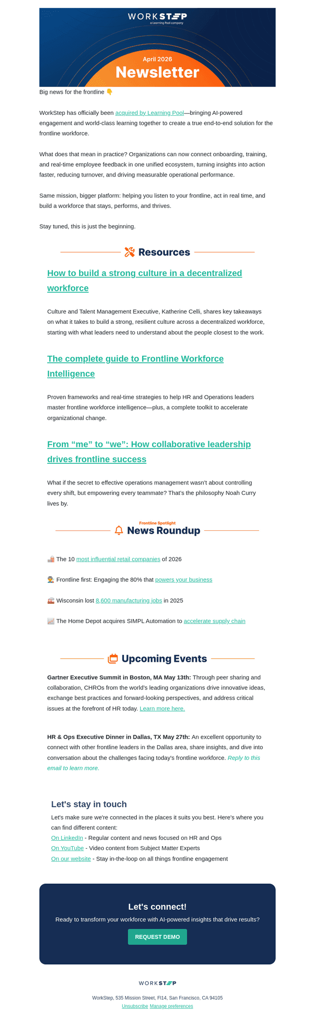WorkStep email from Thu, Apr 30, 2026