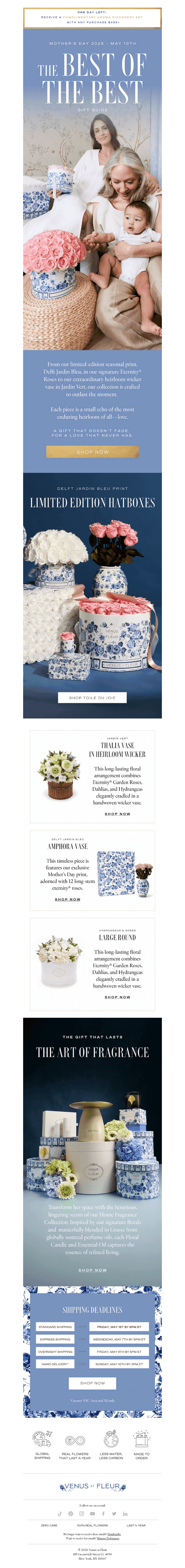 Venus et Fleur email from Thu, Apr 30, 2026