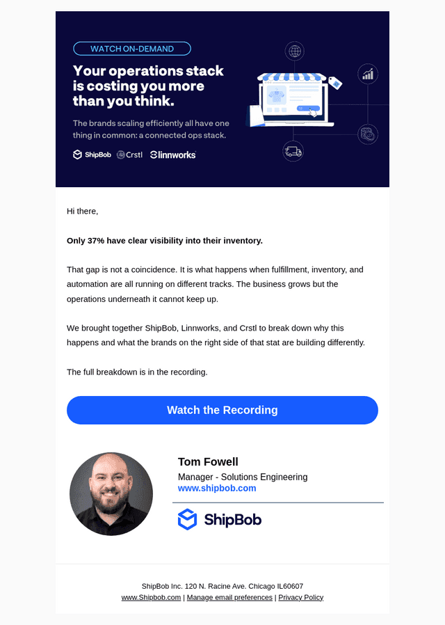 Hi there, is your ops stack costing you revenue?