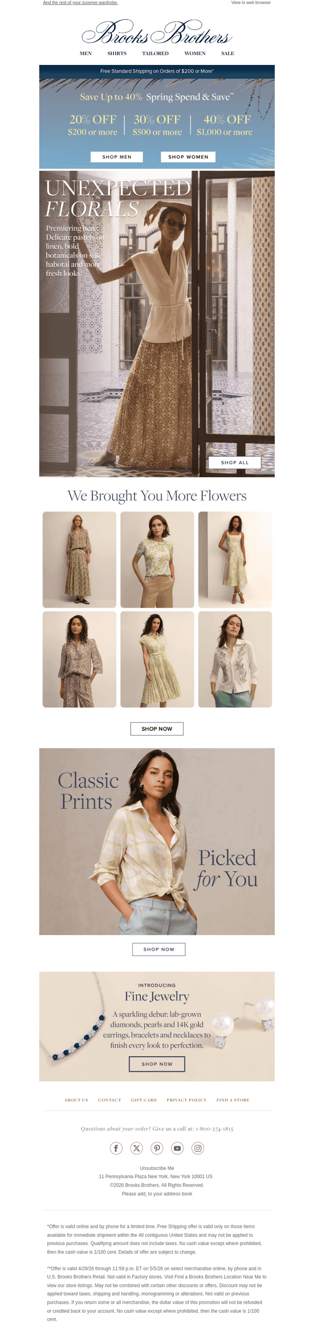 Brooks Brothers email from Fri, May 1, 2026