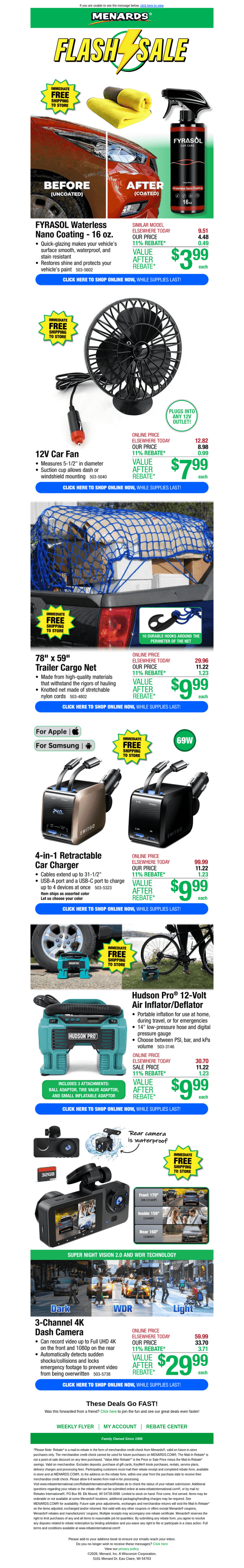 Trailer Cargo Net ONLY $9.99 After Rebate*!