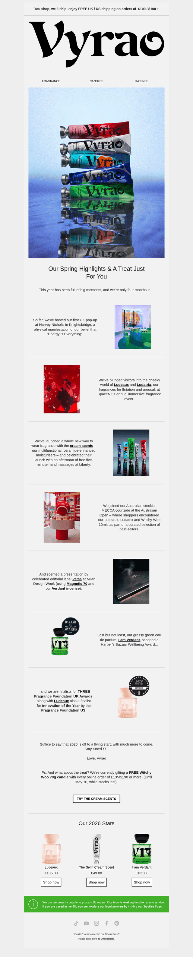 Sprayed, Sealed, Delivered: Our Year So Far