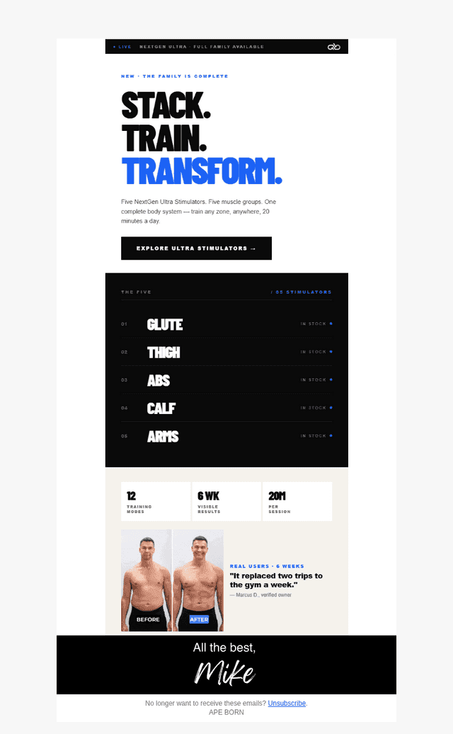 Stack. Train. TRANSFORM.
