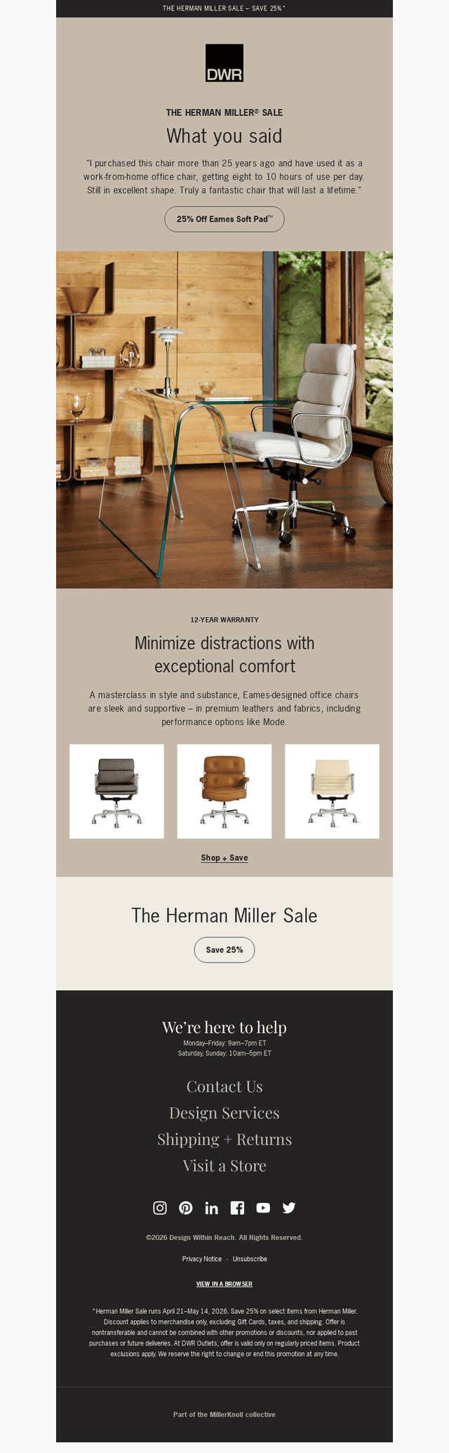 This Eames Soft Pad Chair review says it all