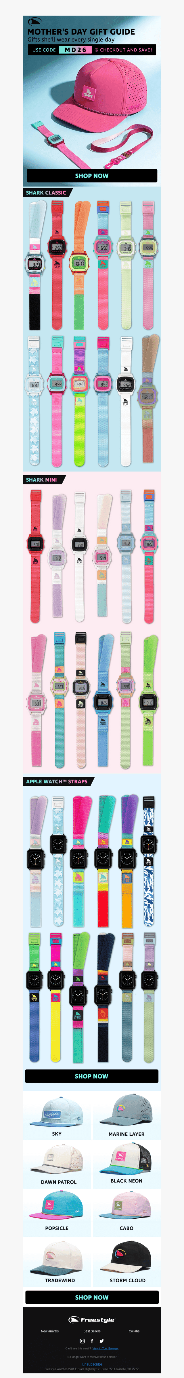Freestyle Watches email from Sat, May 2, 2026