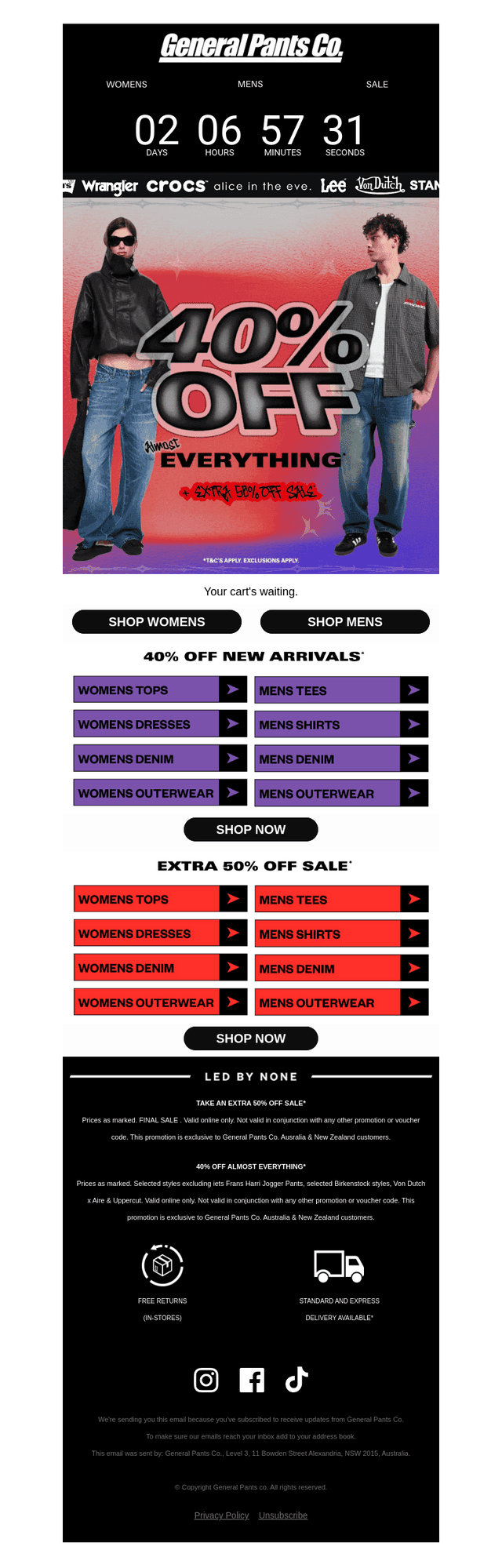40-50% OFF ALMOST EVERYTHING* LAST CHANCE ⏳
