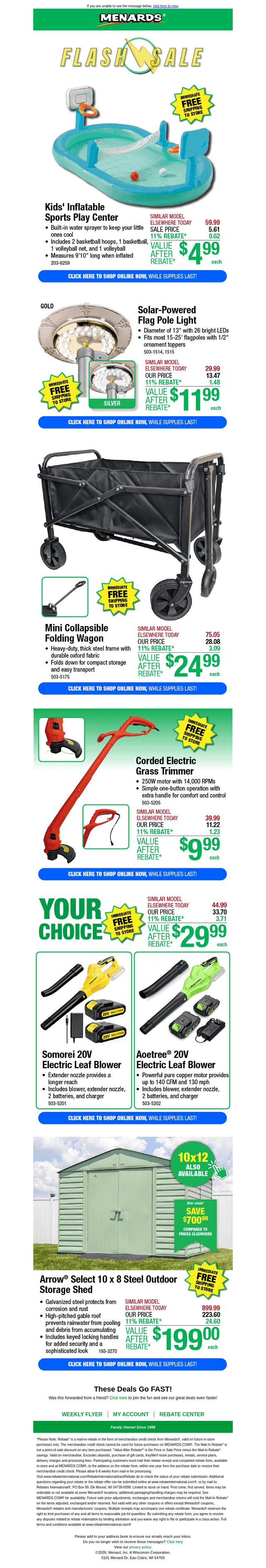 Electric String Trimmer ONLY $9.99 After Rebate*!