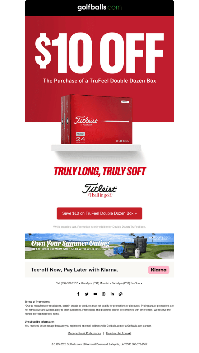 Golfballs email from Sun, May 3, 2026