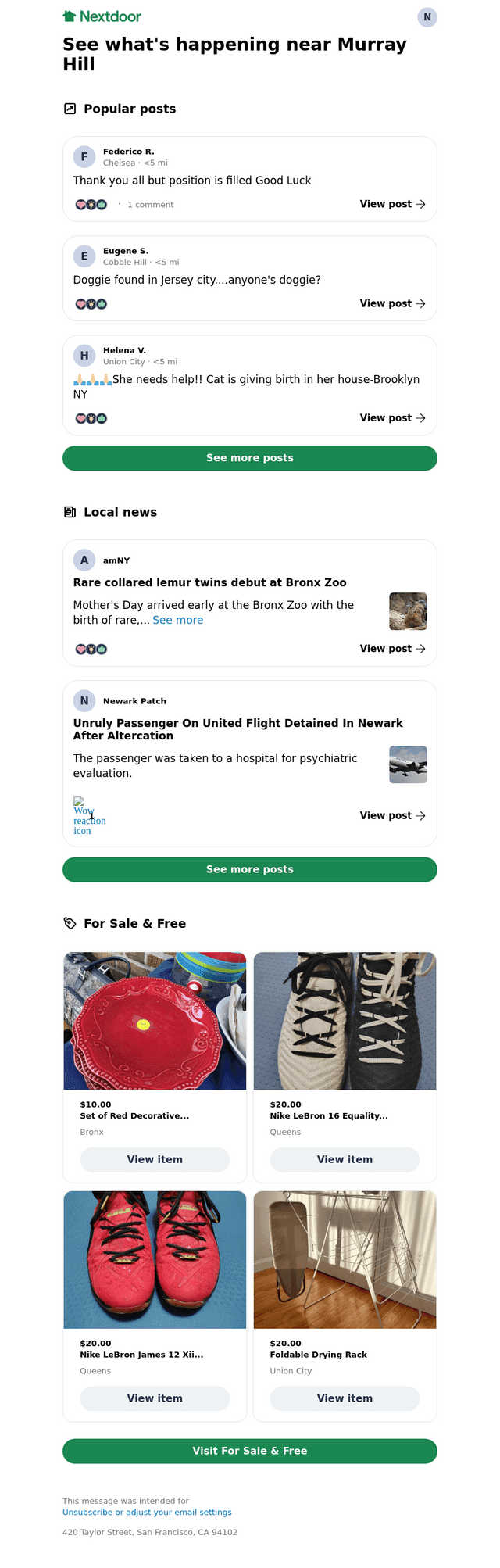 Next email from Sun, May 3, 2026