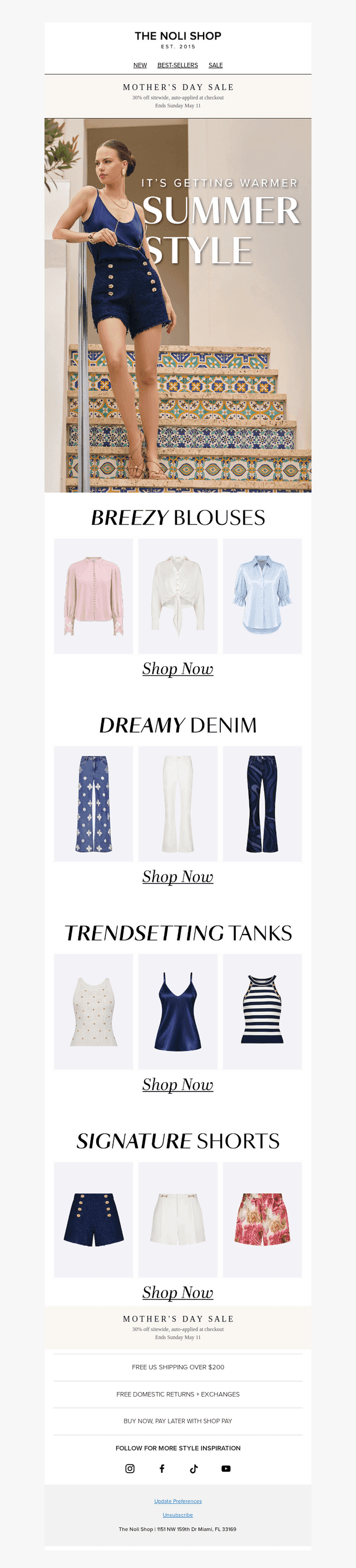 Warm Weather Dressing - 30% Off Ends Soon