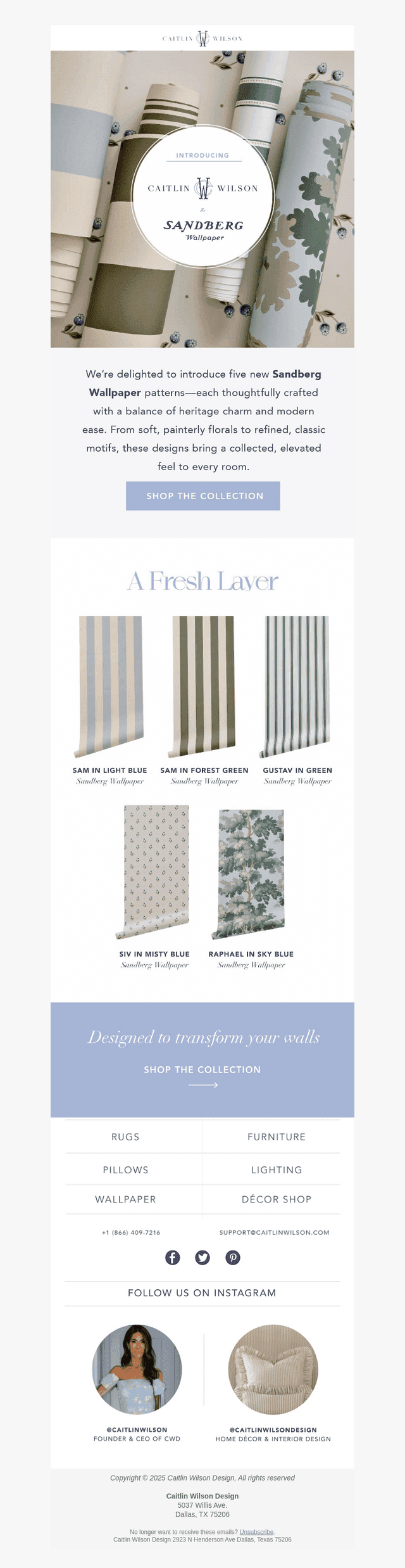 A Fresh Layer: Introducing Sandberg Wallpaper