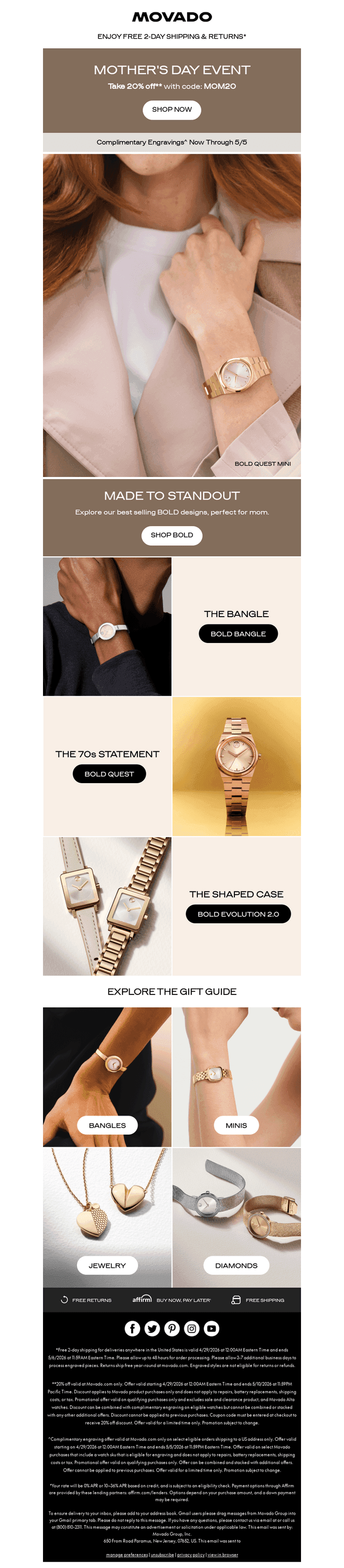 A BOLD Gift, Enjoy 20% off